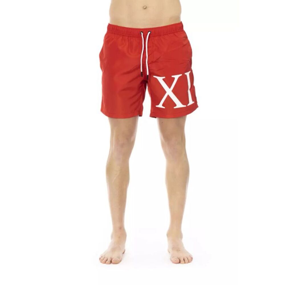 Bikkembergs Red Swim Shorts XI Men Red Swimwear